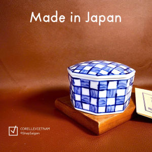 [Hàng Hiếm Japan 100%NEW]  01 Chiếc Hộp Trang Trí/ Trang Sức Bằng Sứ Cao Cấp Vẽ Tay Lam Vuông