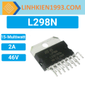 L298N IC Điều Khiển Động Cơ Có Chổi Than 46V 2A 15-Multiwatt. 