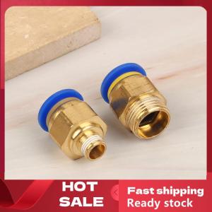 🚚【Local Express Delivery】🚚 1Pc Pneumatic Air Connector Fitting PC 4 6 8 10 12 14 16MM Thread 1 4 1 8 3 8 1 2 3 4 Hose Fittings Pipe Quick Connectors