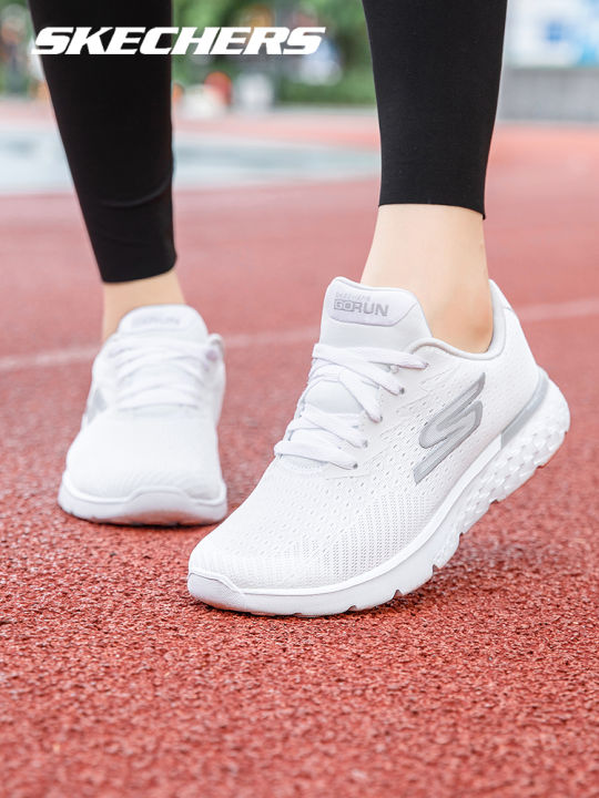 Skechers Skechers running shoes women's shoes summer mesh breathable white  shoes official authentic casual sports Lazada PH