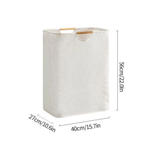 Foldable Fabric Storage Basket Waterproof Canvas Material Home Bedroom Portable Clothes Collection