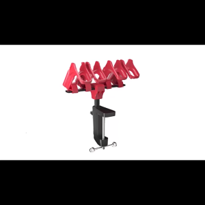 Xoay kẹp gắn súng phun chủ Airbrush Rack với 4 khe cắm lưu trữ an toàn cho nhiều dụng cụ sơn