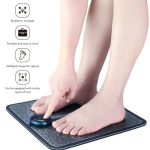 EMS Foot Massager Alat Pijat Elektrik Fortable / Alat Terapi Pijat Akupuntur Kaki Otomatis