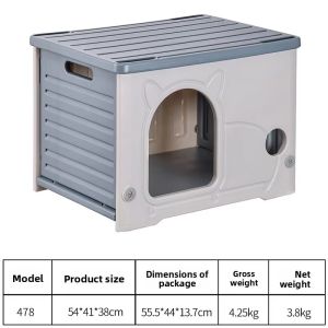 Lovinland Cats Outdoor Nest Four Seasons Stray Cats Houses Rainproof Cozy House for Small Pets Outdoor Kitten Nest