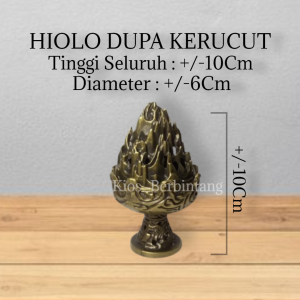 Hiolo Tempat Bakar Dupa Kerucut Bentuk Gunung 1 Pcs