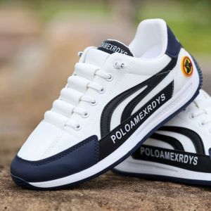 รองเท้ากีฬาผู้ชายทรงแบน ฝีมือประณีต นุ่มและระบายอากาศ กันน้ำและกันลื่น เบาและสะดวกสบาย