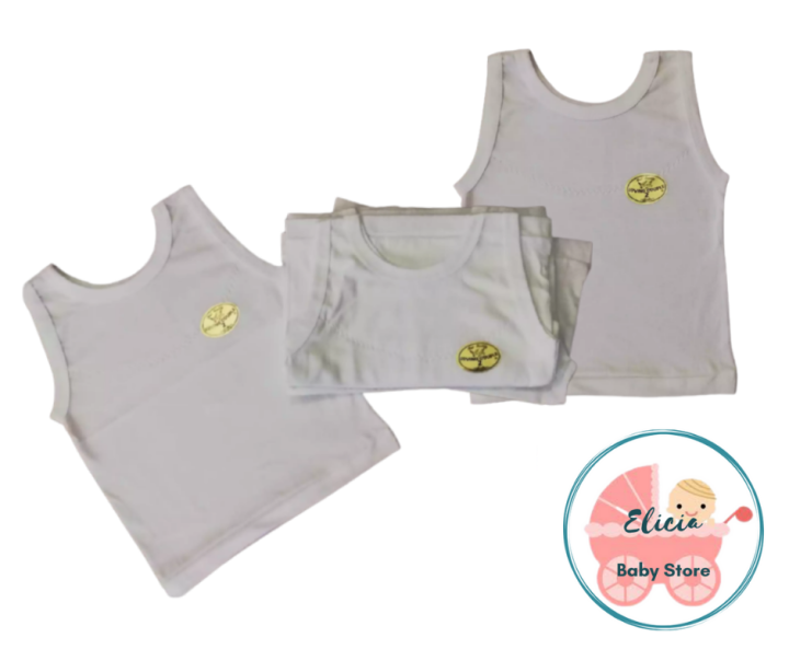 Loving Couple Baby Sando Unisex White Cotton Sabrina Newborn Infant ...