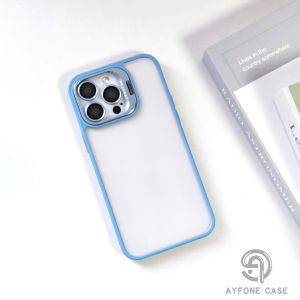 HARD CASE METAL TRANSPARAN COMPATIBLE FOR IPHONE 13 13PRO 13PROMAX 14 14PRO 14PROMAX 15 15PRO 15PROMAX WITH CAMERA LENS PROTECTOR ACRYLIC - AYFONE CASE AF-030