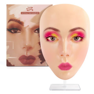 DECINIEE 5DTattoo Eyebrow Reusable Makeup Board Full Face Eyebrow Tattoo Practice Skin Eye Makeup Training Skin Silicone Practice