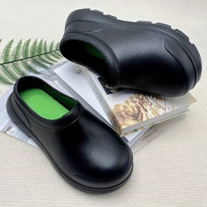 VINCENT Anti Slip Kitchen Chef Shoes Men Women Safety Kitchen Shoes Non-slip &Oil-proof Work Shoes Thick Sole Waterproof Slip on Garden Shoes Restaurant Cook Shoes Comfortable Professional Hospital White Nurses Shoes