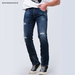 Bombboogie Celana Jeans Pria Skinny J9 Series Medium Blue 43KJ9B3ML