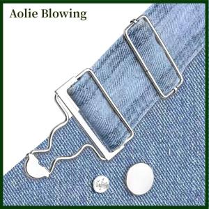 Aolie Dungaree Fasteners Clip Brace Buckles With Jeans Buttons Set For Denims Jackets Home DIY Apparel Sewing Supplies