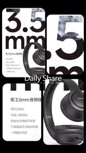 Huaqiangbei Headphones Wireless Cross-Border New Model FM Music Card Slot Bluetooth Wholesale Export Headphones Hot Item