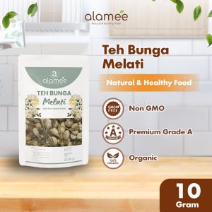 ALAMEE Teh Bunga Melati Jasmine Tea Flower Melati Organik Jasmin Herbal Kering Alami Organic 10gr