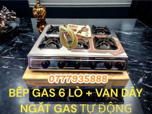 BẾP GAS 8 CỬA INOX CAO CẤP