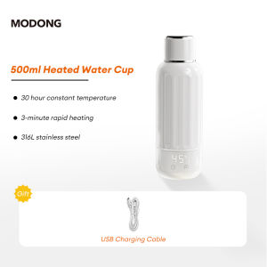 MOODNG Rechargeable Stainless Steel Electric Boiling Cup wireless Heating Electric Kettle Insulation Constant Temperature Baby Milk Mixer