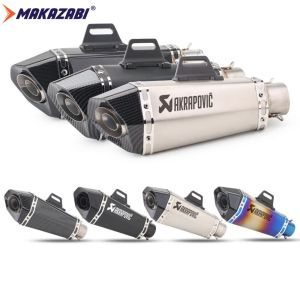 38-51mm Universal Motorcycle Exhaust Pipe with DB Killer Exhaust Muffler Tail pipe For DUKE390 R25 Z900 GSXR1000 SV650 R6 R3 ZX6R ZX10 K7 MT07 CBR500 NK250 250SR etc