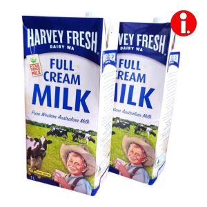 HARVEY FRESH Full Cream Milk Duo Promo UHT 1L x 2