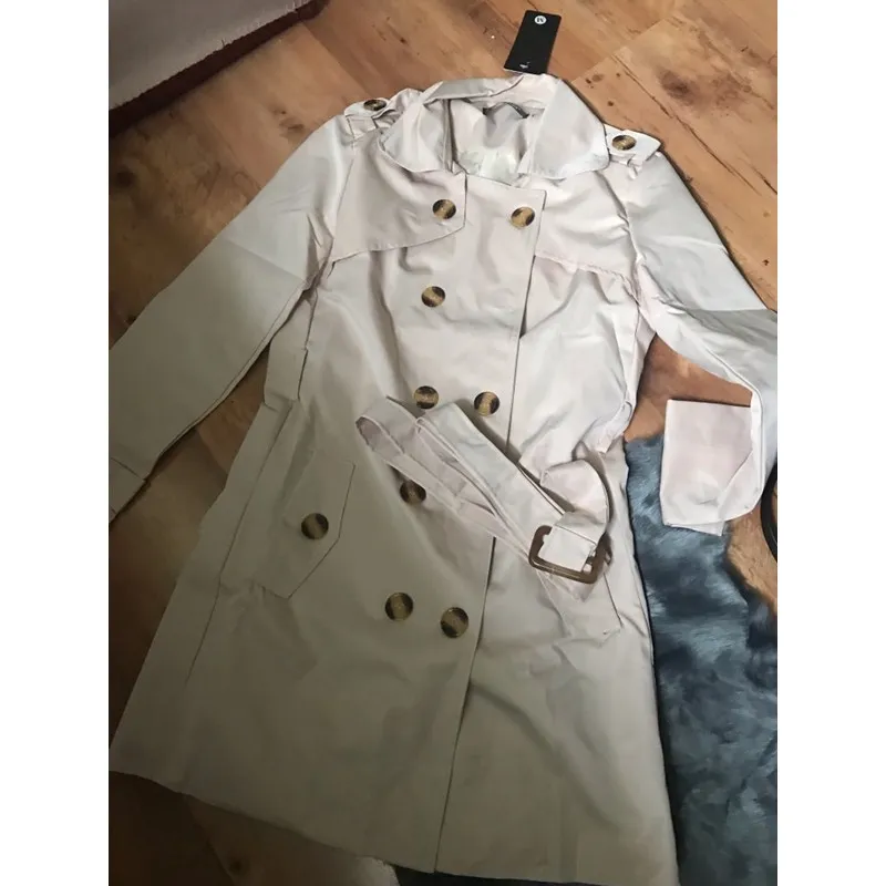 Plus Size S-4XL Women Long Trench Jacket Fashion Casual Autumn