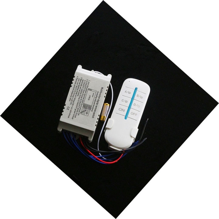 bộ thu phát sóng 4 kênh bằng sóng RF 1000w/220V , điều khiển 4 thiết bị đèn cùng lúc, cong tac dieu khien