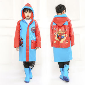 พร้อมส่ง! เสื้อกันฝนเด็ก ชุดกันฝนเด็ก ลายการ์ตูน เด็ก 3-12 ขวบใส่ได้