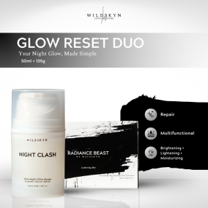 Glow Reset Duo (Radiance Beast Lathering Bar 135g + Night Clash Overnight Glow Serum 50mL)