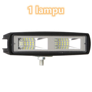 Universal Mobil Lampu Kerja LED Kabut Mengemudi Lampu Sorot 48W 12LED 12V Baris Tunggal Sepeda Motor Truk perahu