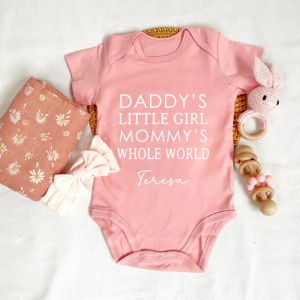 [SG] Personalised Customised Baby Romper Newborn Onesie Baby Shower Gift New Baby Gift