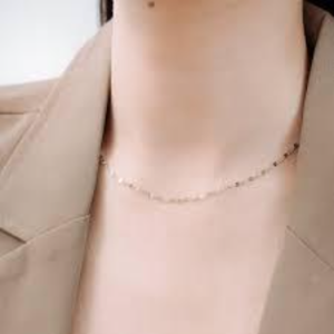 Kalung Pecah Kopi Titanium Anti Karat dan Tahan Lama Premium Quality KS060