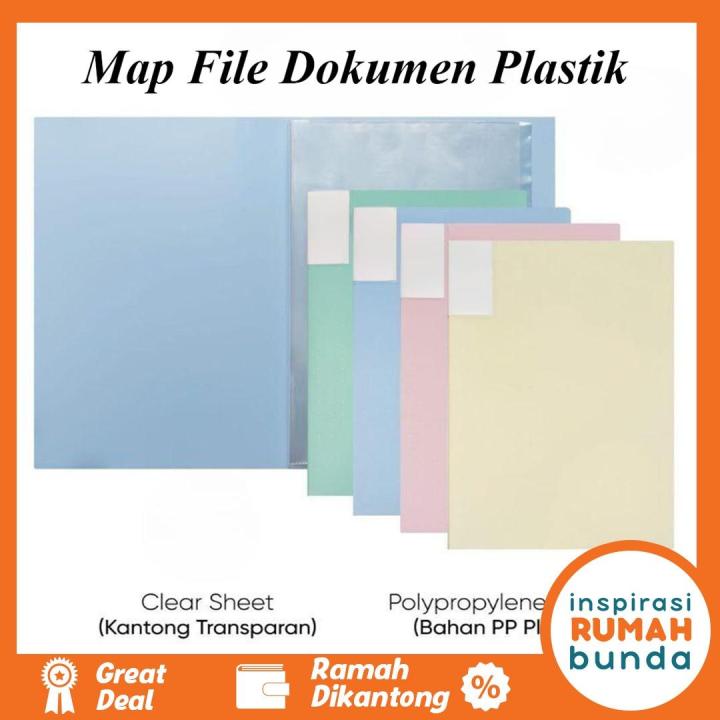 Map File Dokumen Plastik Tempat Berkas Dokumen Map Plastik Dokumen Tempat Dokumen Penting Keeper A4