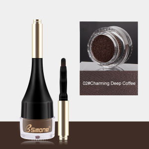 VEDO 💕COD 2 In 1 Brown Black Waterproof Eyebrow Gel With Brush Gel Bantalan Udara Alis Krim Tahan Air Tahan Lama