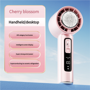 Cooling Fan Cooler Portable Fan Hand Fan Rechargeable Handheld Portable 100 Level Adjustment