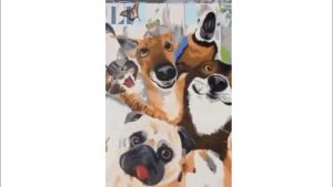 Tranh sơn dầu số hoá tự tô có khung LIM Art - Tranh tô màu theo số Shin cậu bé bút chì