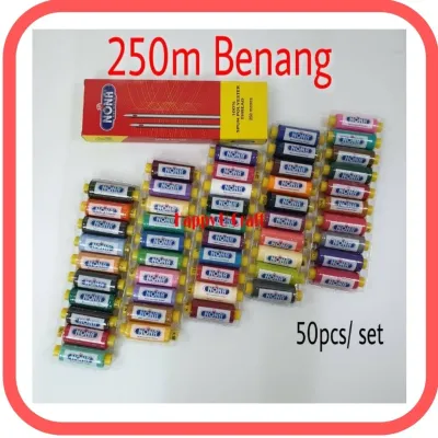 50pcs/ set Benang Jahit 250mts/ Sewing Thread (NONA Brand) Buatan Malaysia