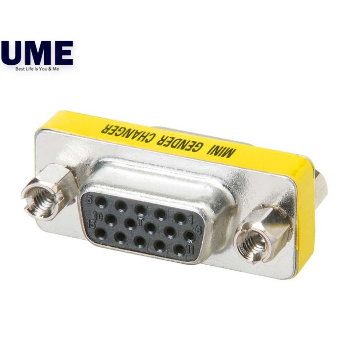 VGA Mini Gender Changer Extension femalefemale adapter connector 15