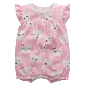 0-24M Newborn Jumpsuit Cotton Clothing  Short Sleeve Bodysuit Girls Baby Clothes