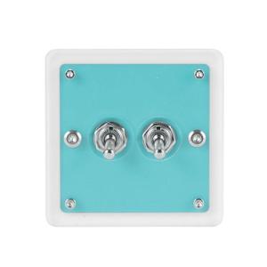 Acrylic Single/Double Control Toggles Switches Plate Scratch Resistant Light Switches Panel for Stylish Interior Decors