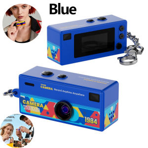 New Mini SLR Thumb Camera Keychain Car Key Ring LED Flashlight Colorful Key Chain Best Party Gift