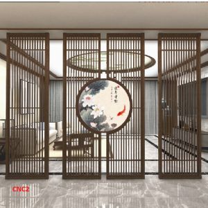 Vách ngăn CNC cho phòng khách nhà bếp nhà hàng spa CNC02 - Nội thất lắp ráp Viendong Adv