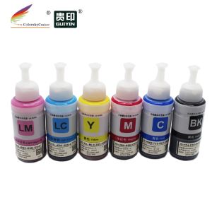 Epson 673 674 T674 T673 T6736 Refill Dye Ink Bottle for EcoTank L800 L801 L805 L850 L810 L1800 70ml each 6pcs per multipack
