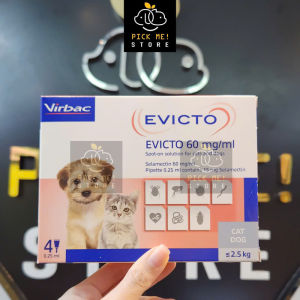 Virbac - Nhỏ Gáy EVICTO Trị Ve Rận Bọ Chét Ghẻ Tai Phòng Ngừa Nội Ngoại Ký Sinh cho Chó Mèo