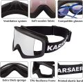 Karsaer Ski Goggles Anti-Fog Snow Goggles OTG 100% UV Protection Snowboard Goggles Bendable Dual-Lenses for Men Women Youth. 