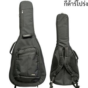 ROWA กระเป๋ากีต้าร์โปร่ง กีต้าร์ไฟฟ้า เบส สีดำ