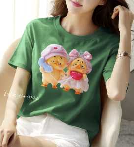 (COD)KAOS ATASAN UPSET DUCK2/COTTON COMBED WANITA