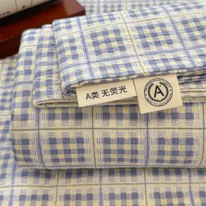 Dansunreve Plaid Flat Bedsheet Breathable Retro Style Christmas/Chinese New Year Red Flat Sheet Single Queen King Bed Linen 床单