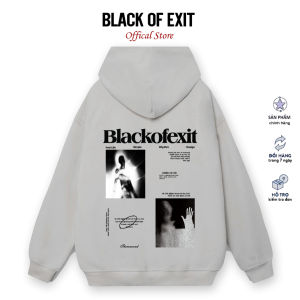 Áo hoodie Ghost nỉ bông BLACK OF EXIT nam nữ form rộng thu đông Local Brand
