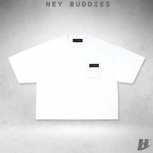Premium Box Tee “Hey Buddies” Cotton Cvc 230-240 GSM Oversized