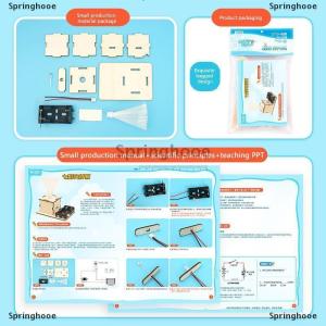 [COD] Springhooe ชุดโคมไฟใยแก้วนำแสงหลากสีทำจากไม้สำหรับโครงการสร้างวิทยาศาสตร์แบบทำมือชุดตัวต่อปริศนา3D ของเล่นเพื่อการศึกษา