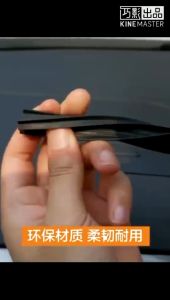 Car Dashboard Noise Sealing Rubber Strip 160cm Windshield Anti-Noise Sound Insulation Gap Seal With Pry Tool