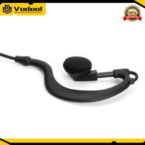 2 Pin Walkie Talkie Headset Earphones K-Plug PU Wired Earpiece Headset Dual PTT with Microphone for Kenwood Baofeng 888S TYT